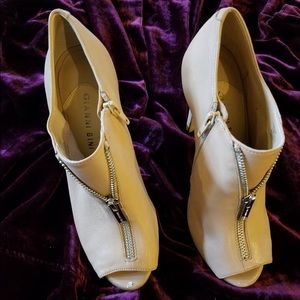 Gianni Bini Tan Leather Booties Sz 6.5